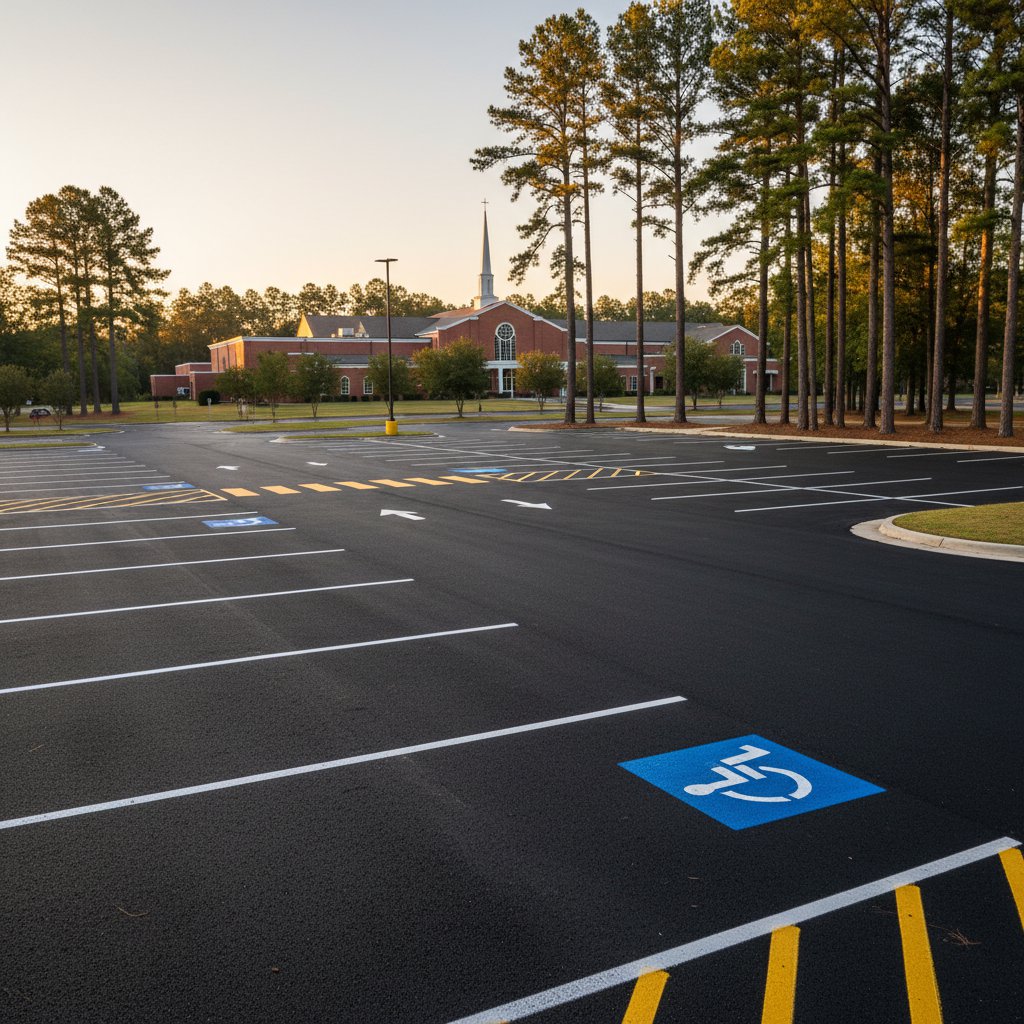 Parking Lot Striping in Shreveport, LA - Image 1